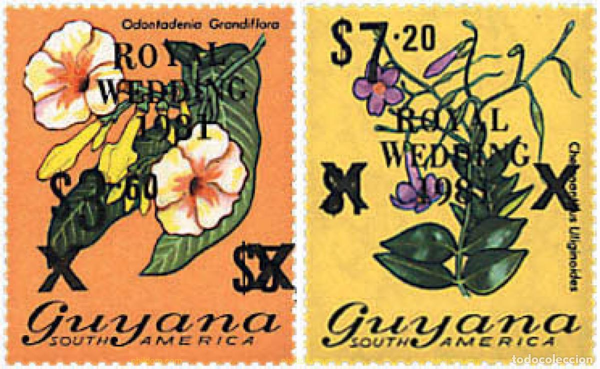 Sellos: 87989 MNH GUYANA 1981 BODA DEL PRINCIPE CARLOS Y LADY DIANA SPENCER
