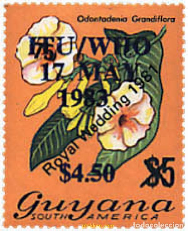 Sellos: 321332 MNH GUYANA 1983 ANIVERSARIOS DE LA UIT Y DE LA OMS