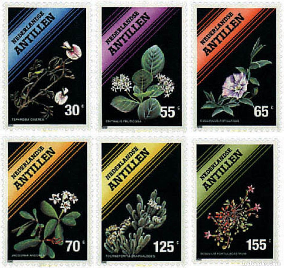 Sellos: 79180 MNH ANTILLAS HOLANDESAS 1990 FLORES