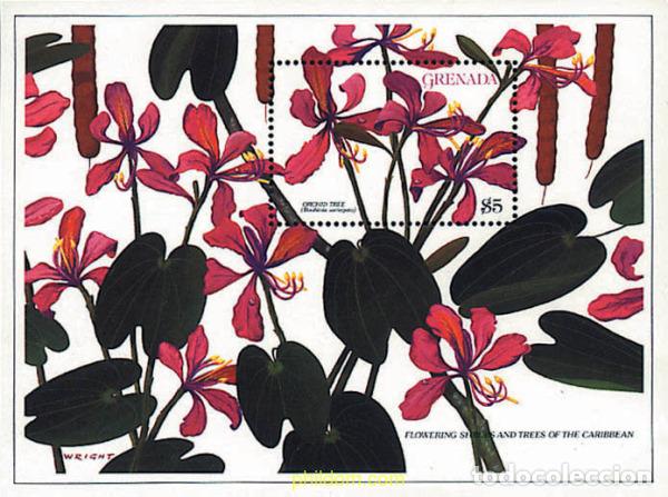 Francobolli: 319156 MNH GRANADA 1988 FLORES DE ARBOLES Y ARBUSTOS