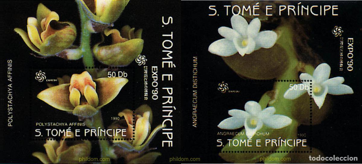 Sellos: 93301 MNH SANTO TOME Y PRINCIPE 1990 EXPO 90. EXPOSICION UNIVERSAL DE JARDINES Y ESPACIOS VERDES DE