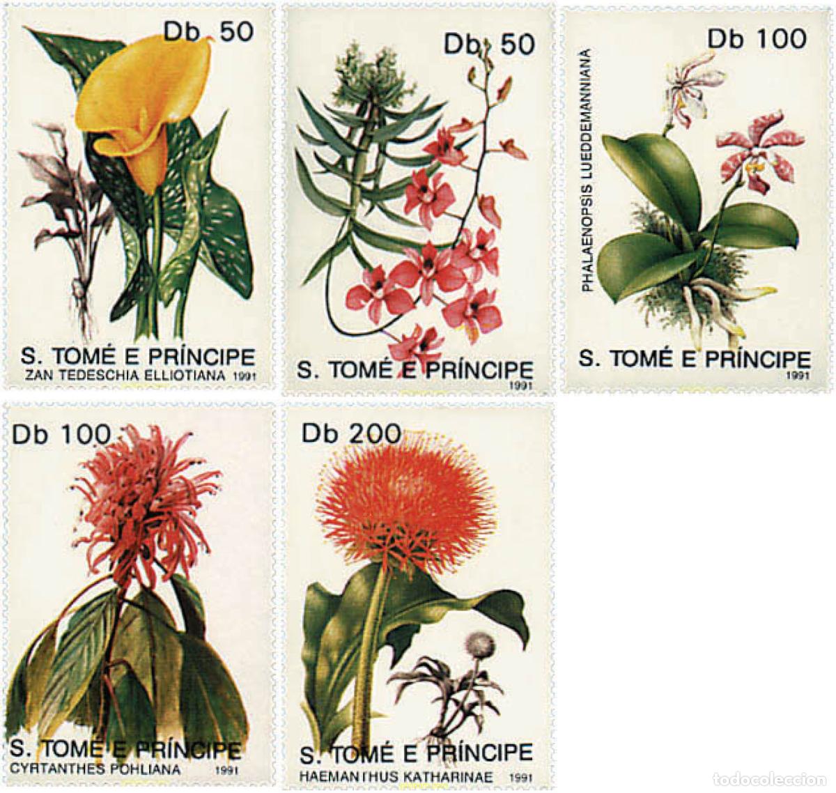 Sellos: 93303 MNH SANTO TOME Y PRINCIPE 1991 FLORES DE SANTO TOME Y PRINCIPE