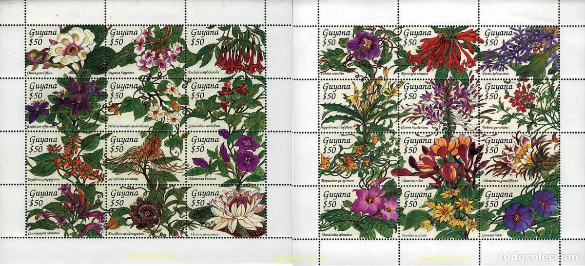 Sellos: 280588 MNH GUYANA 1994 FLORES DE SUDAMERICA