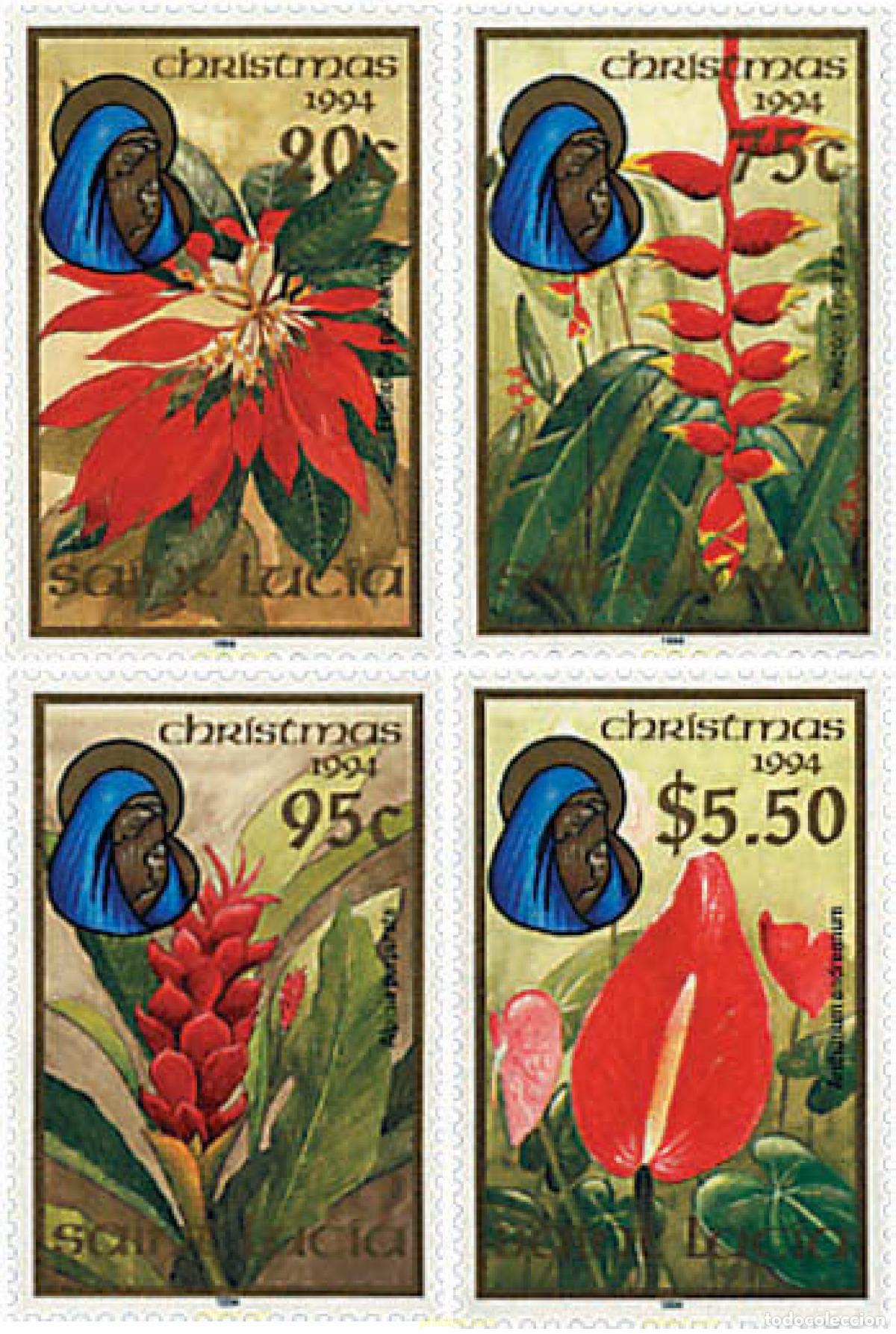 Sellos: 93287 MNH SANTA LUCIA 1994 NAVIDAD