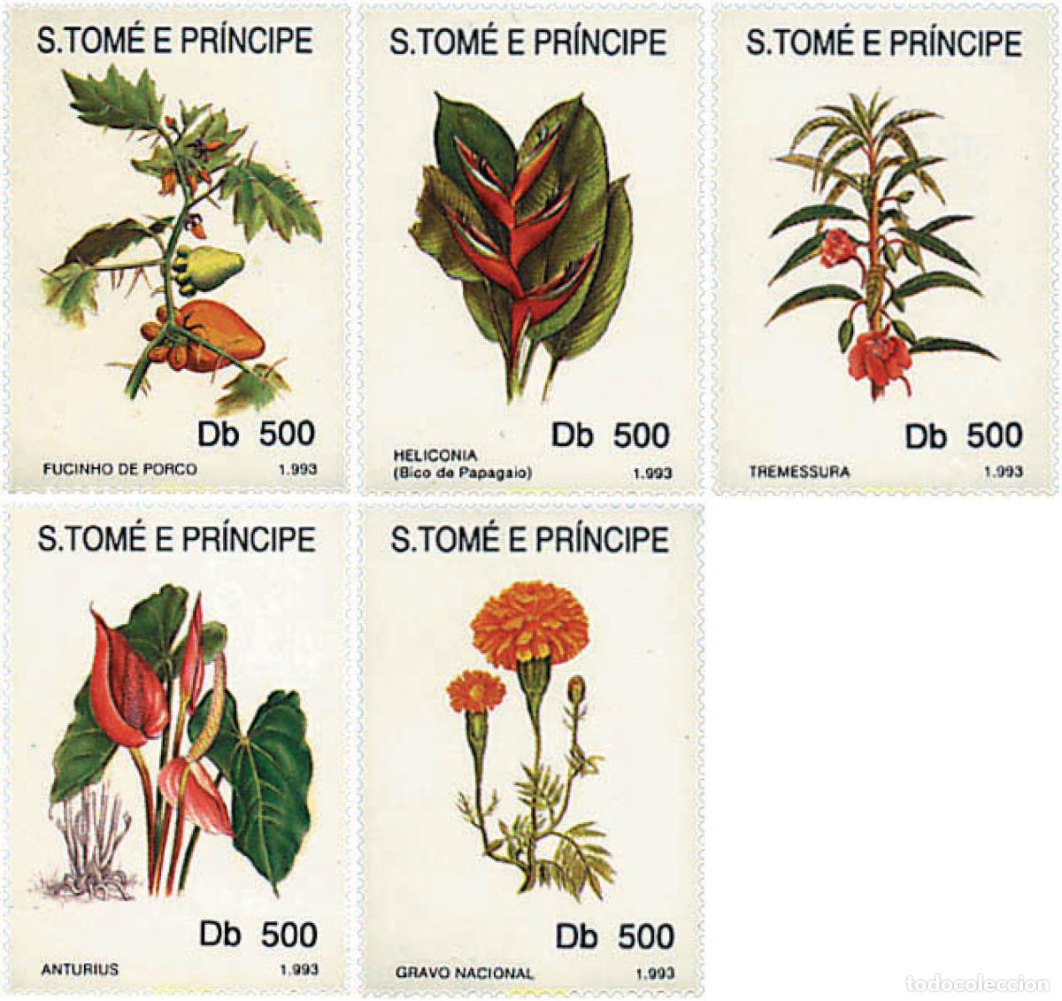 Selos: 93309 MNH SANTO TOME Y PRINCIPE 1993 FLORES