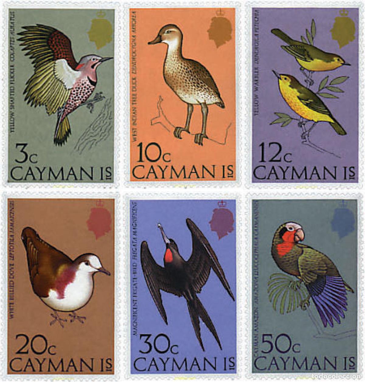 Sellos: 31765 MNH CAIMAN Islas 1975 AVES