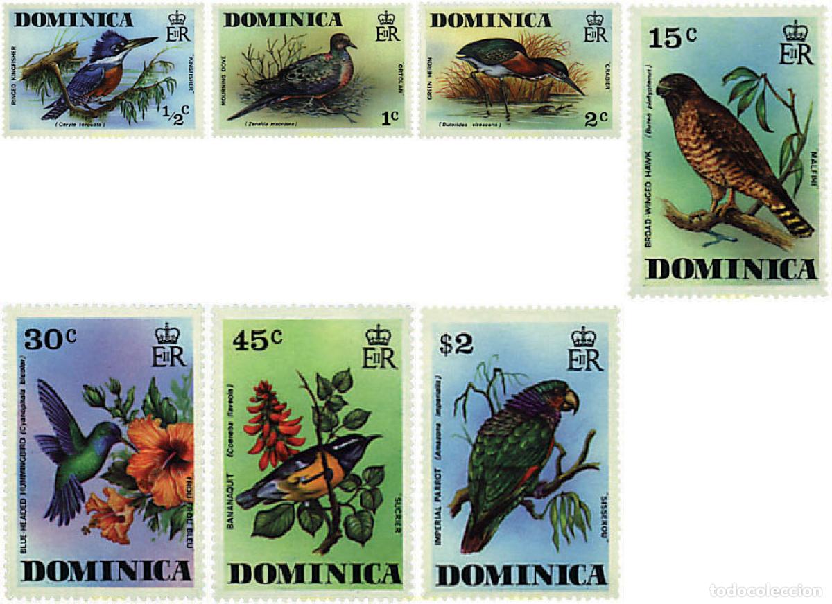 Sellos: 33398 MNH DOMINICA 1976 PAJAROS DE DOMINICA