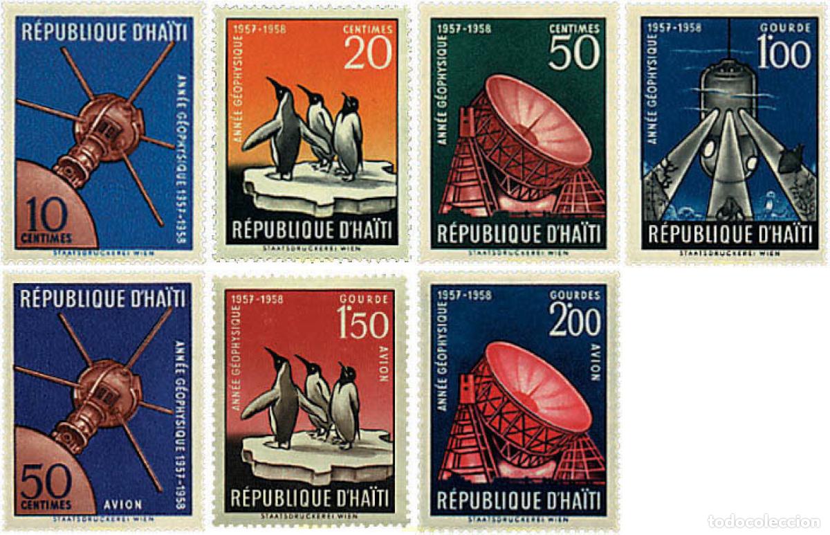 Sellos: 34073 MNH HAITI 1958 A&Ntilde;O GEOFISICO INTERNACIONAL.