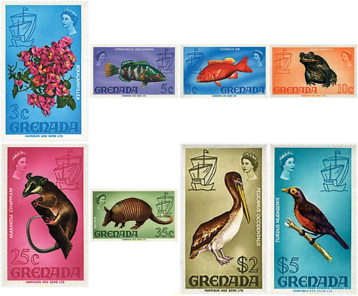 Sellos: 318349 MNH GRANADA 1968 FAUNA Y FLORA