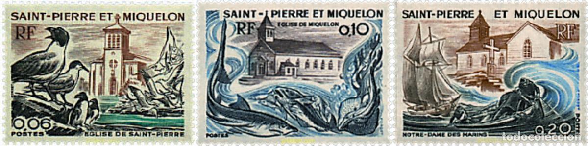 Timbres: 36945 MNH SAN PEDRO Y MIQUELON 1974 IGLESIAS
