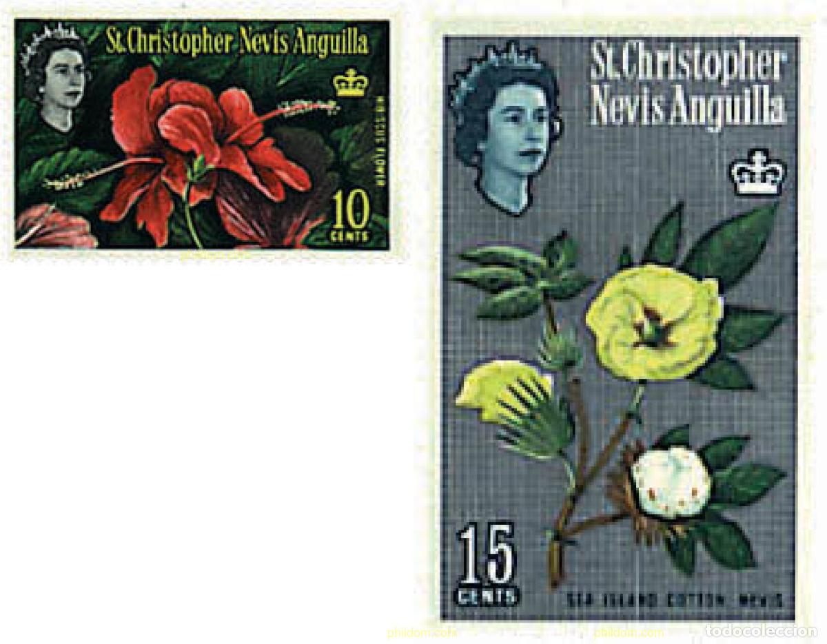 Sellos: 339271 HINGED SAN CRISTOBAL-NEVIS-ANGUILLA 1963 MOTIVOS VARIOS. REINA ISABEL II