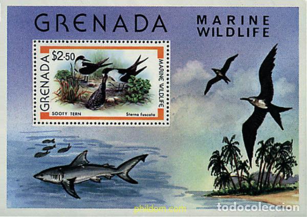 Sellos: 89887 MNH GRANADA 1979 PROTECCION DE LA FAUNA MARINA