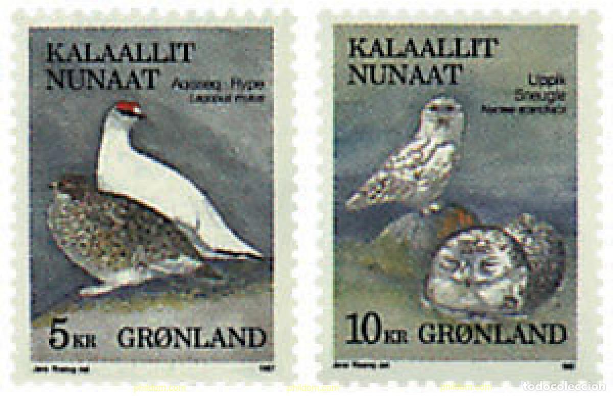 Sellos: 96944 MNH GROENLANDIA 1987 FAUNA DE GROENLANDIA
