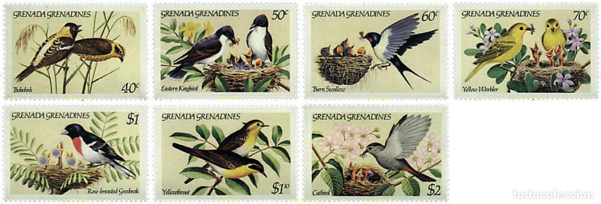 Sellos: 91459 MNH GRANADA GRANADINAS 1984 PAJAROS CANTORES