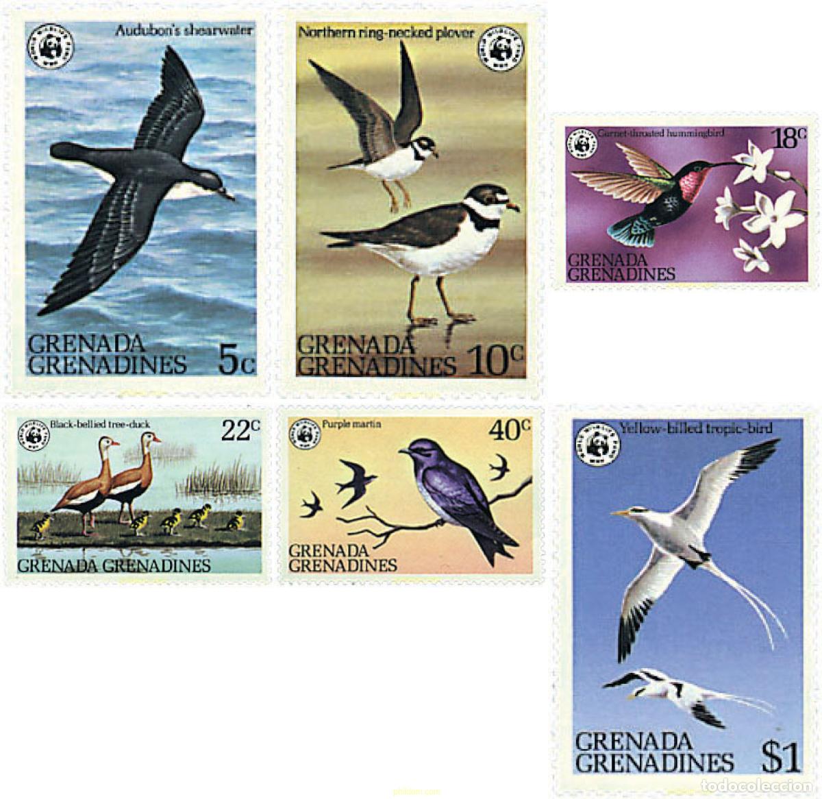 Sellos: 275253 MNH GRANADA GRANADINAS 1978 AVES