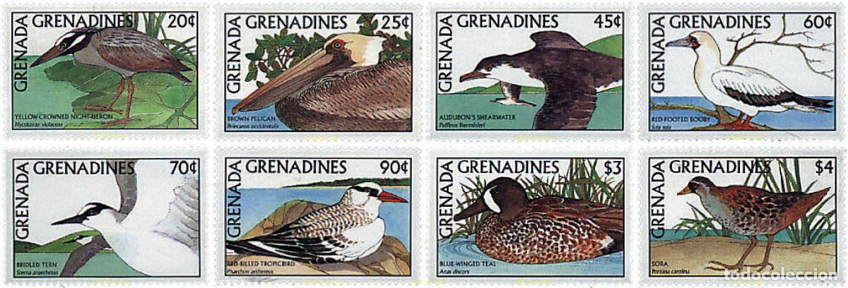 Sellos: 33032 MNH GRANADA GRANADINAS 1988 AVES
