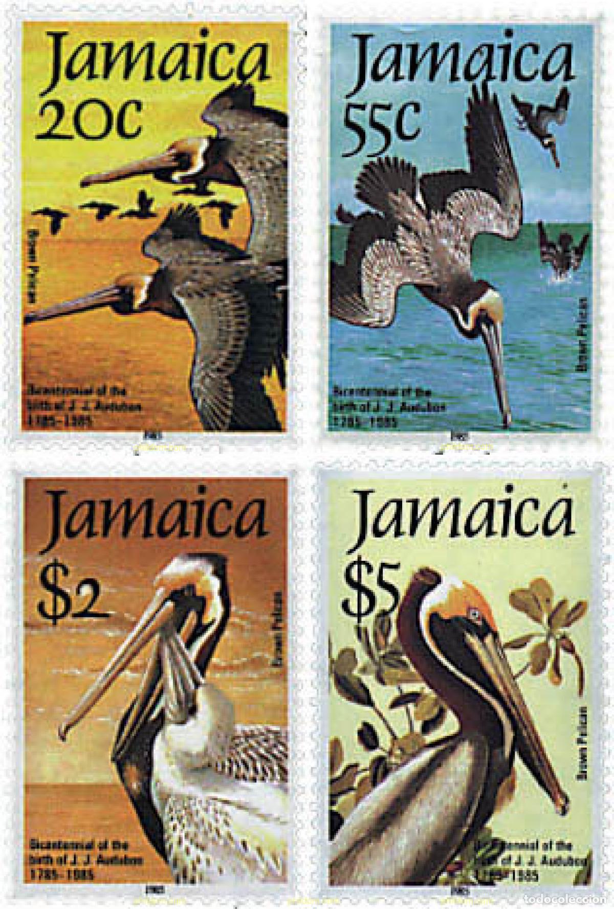 Sellos: 36685 MNH JAMAICA 1985 BICENTENARIO DEL NACIMIENTO DEL ORNITOLOGO J.J. AUDUBON