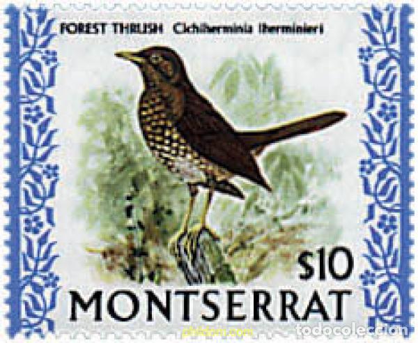 Sellos: 32972 MNH MONTSERRAT 1974 PAJARO