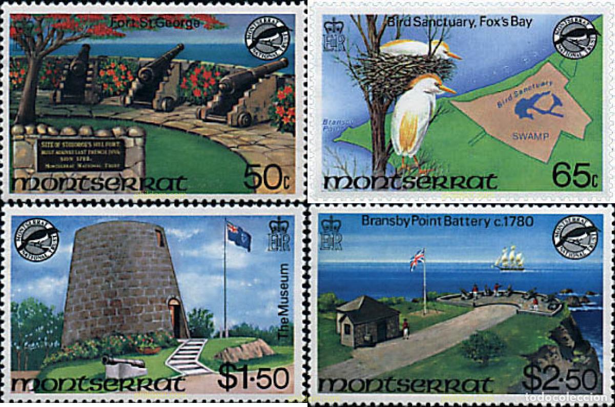 Sellos: 31693 MNH MONTSERRAT 1981 PATRIMONIO NACIONAL