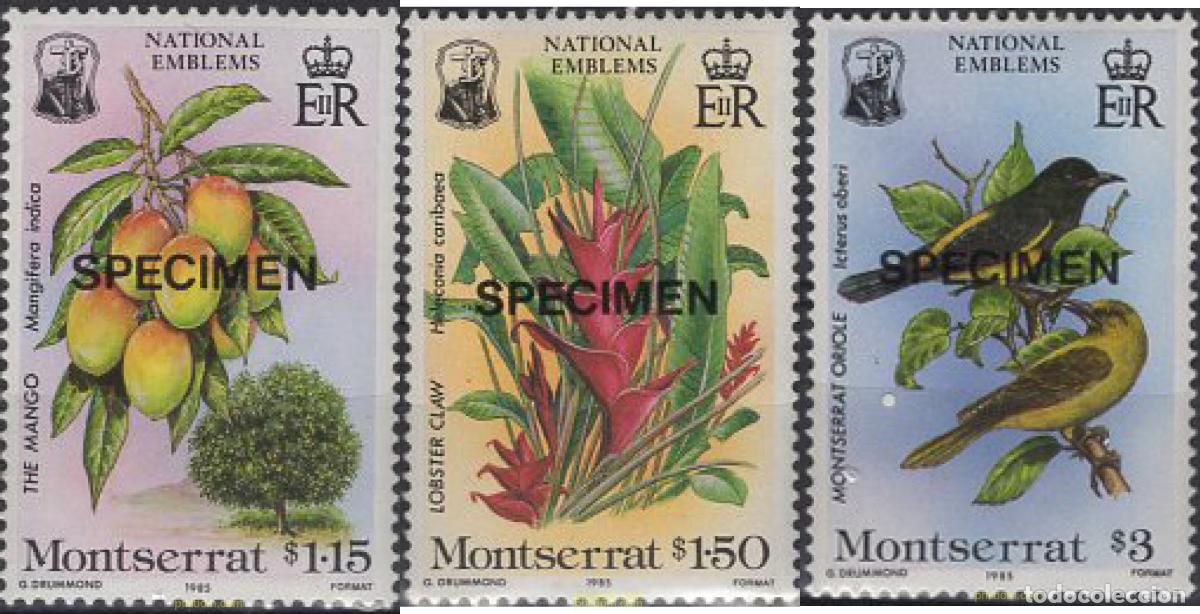 Sellos: 638524 MNH MONTSERRAT 1985 EMBLEMAS NACIONALES