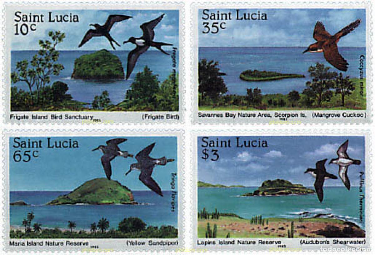 Sellos: 33641 MNH SANTA LUCIA 1985 RESERVAS NATURALES