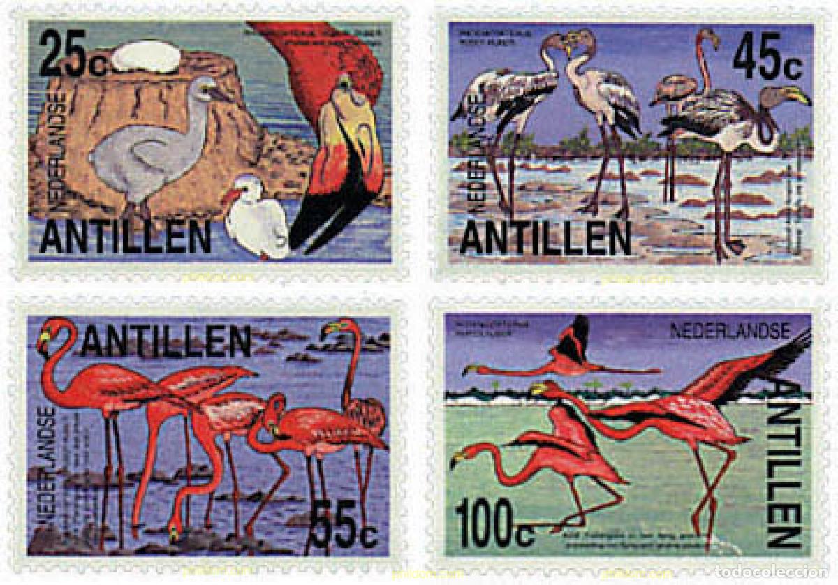 Timbres: 32226 MNH ANTILLAS HOLANDESAS 1985 FLAMENCOS