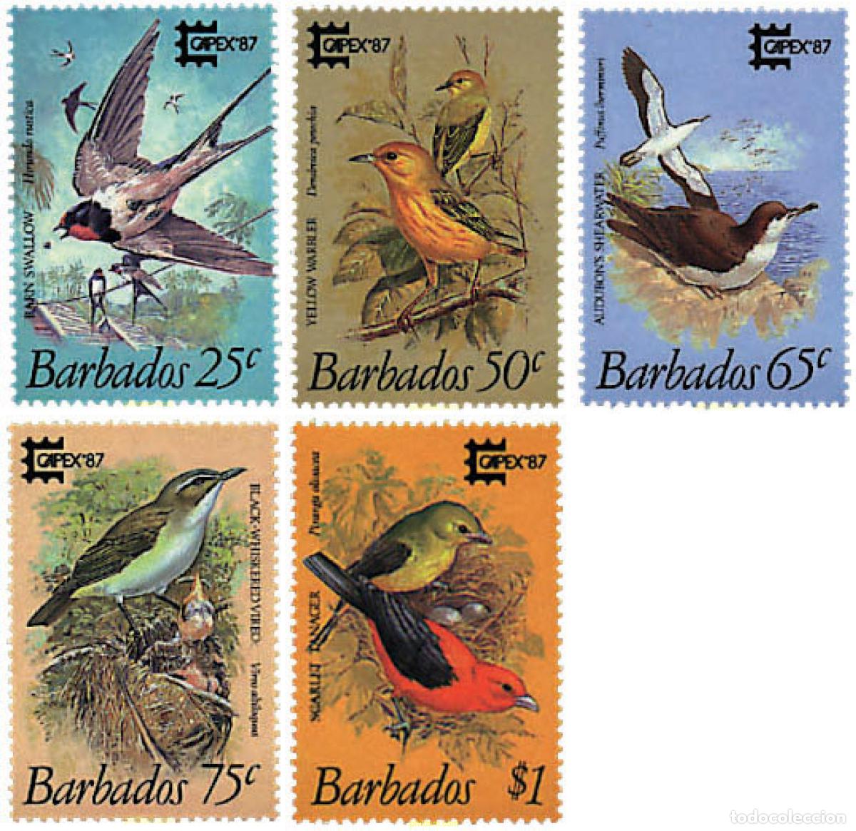Timbres: 31713 MNH BARBADOS 1987 CAPEX 87. EXPOSICION FILATELICA INTERNACIONAL
