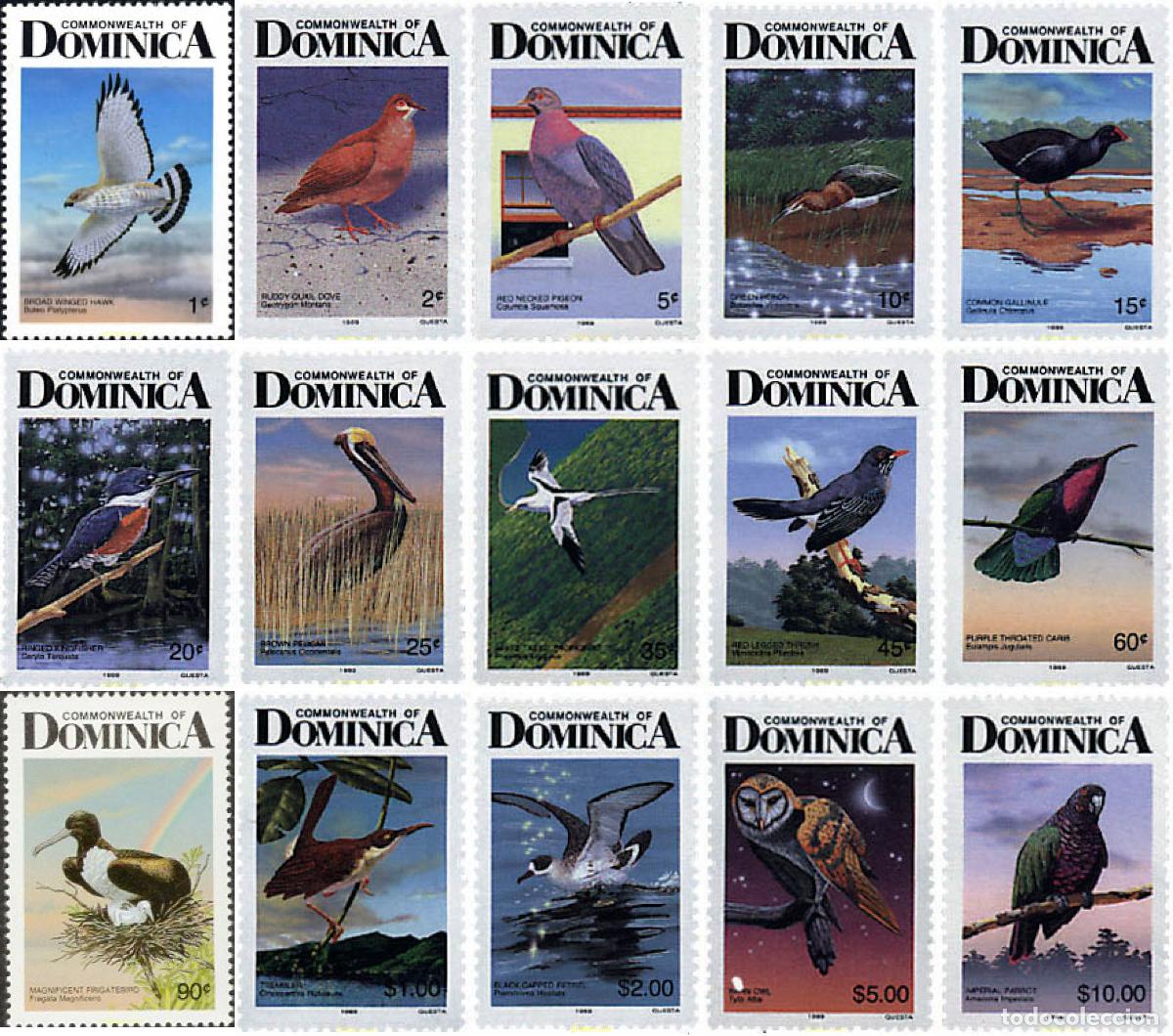Sellos: 36064 MNH DOMINICA 1987 AVES