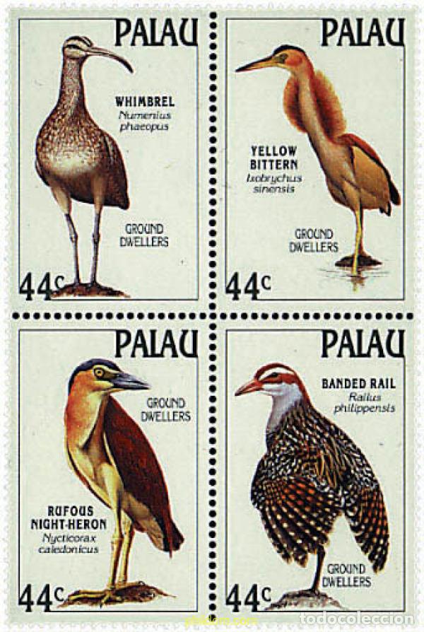 Timbres: 175238 MNH PALAU 1988 AVES