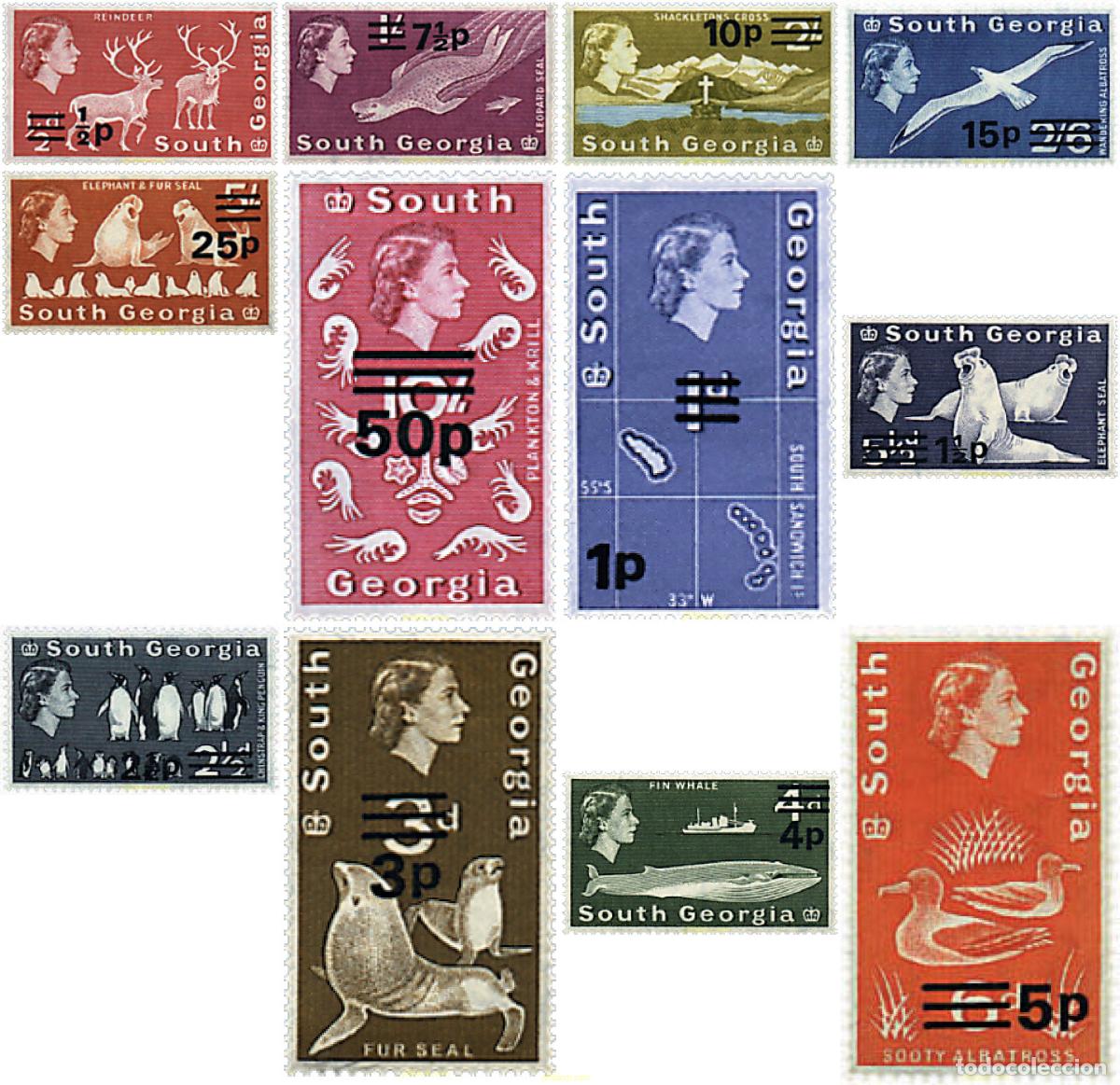 Sellos: 214855 MNH FALKLAND. Georgia del sur 1971 MOTIVOS VARIOS