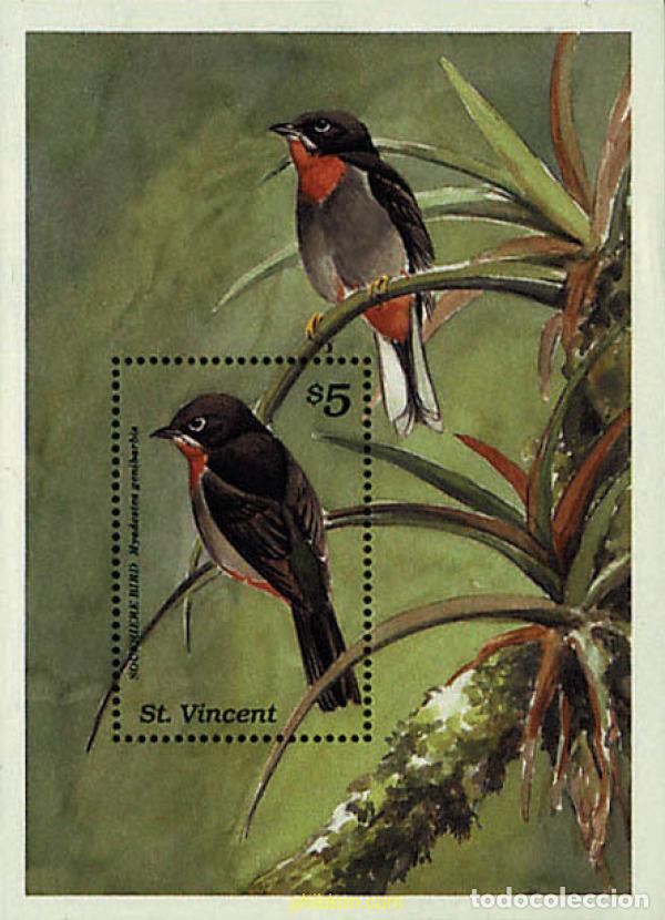 Sellos: 360140 MNH SAN VICENTE 1989 AVES AUTOCTONAS