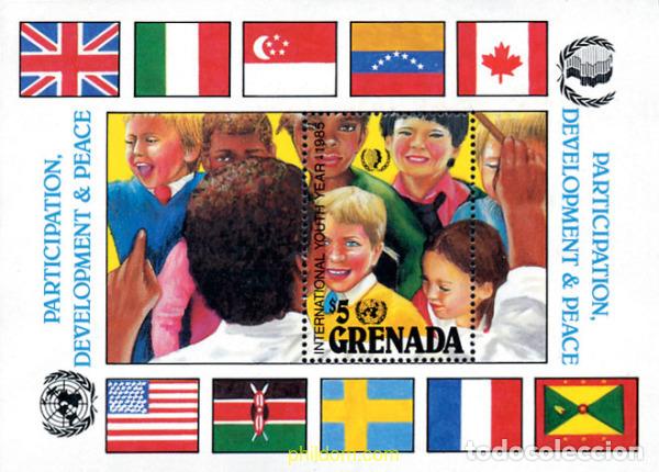 Sellos: 89926 MNH GRANADA 1985 A&Ntilde;O INTERNACIONAL DE LA JUVENTUD