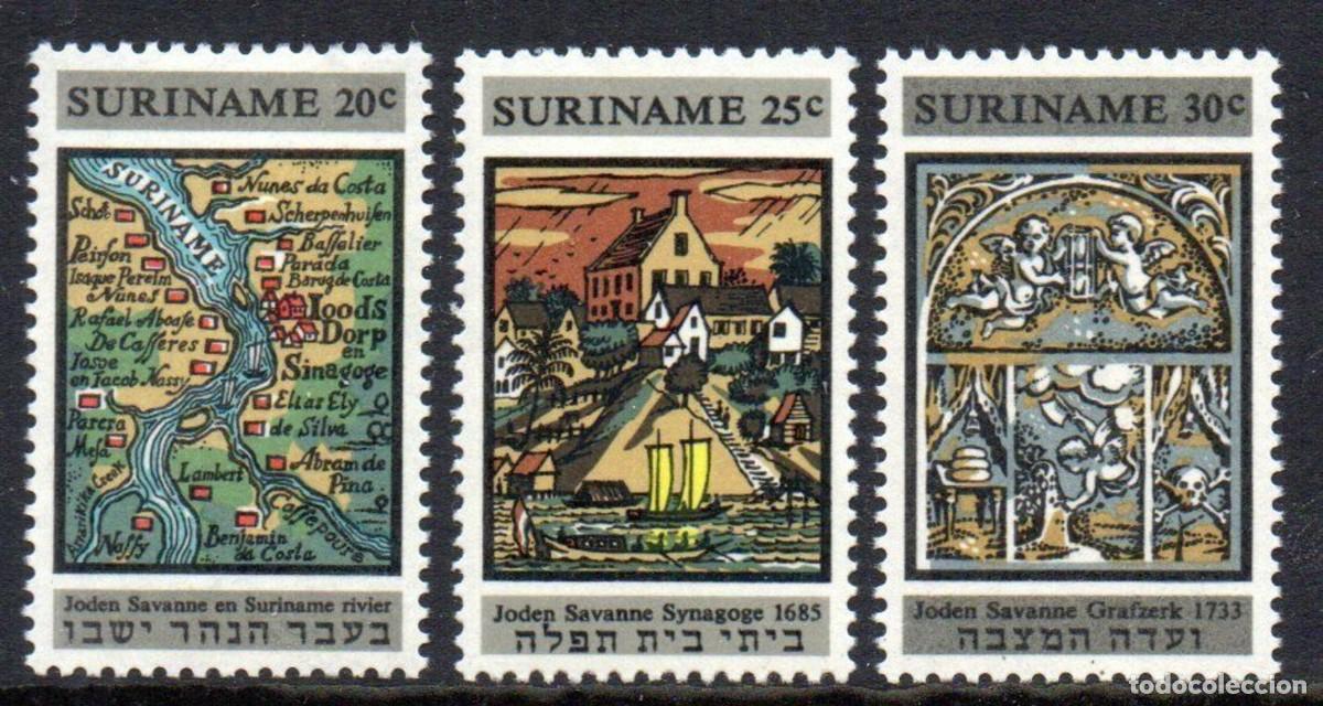 Sellos: SURINAM 1968 SERIE 3 STAMPS MNH RESTAURACION DE LA SINAGOGA JODEN SAVANNE SYNAGOGUE