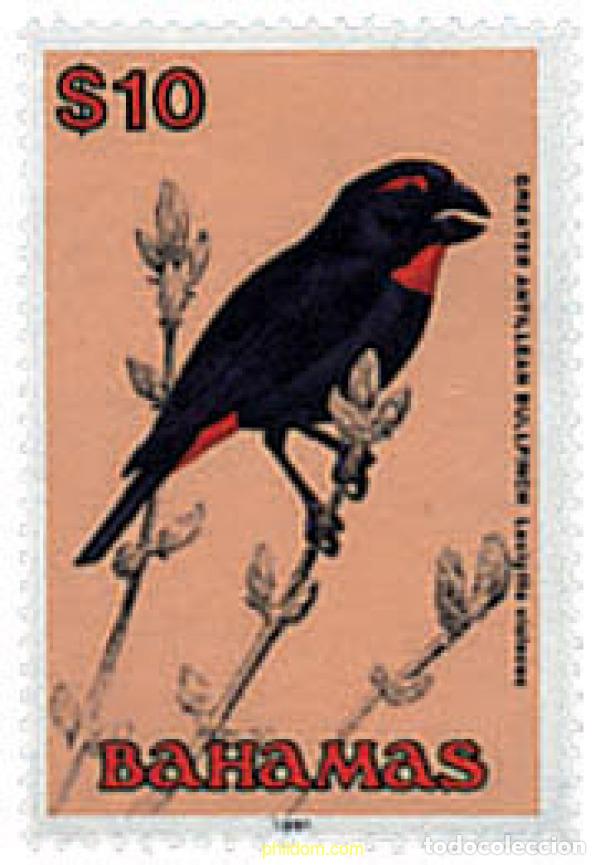Sellos: 33257 MNH BAHAMAS 1991 FAUNA. AVES