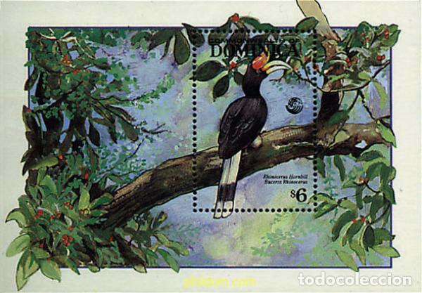 Sellos: 35056 MNH DOMINICA 1992 FAUNA EN PELIGRO DE EXTINCION