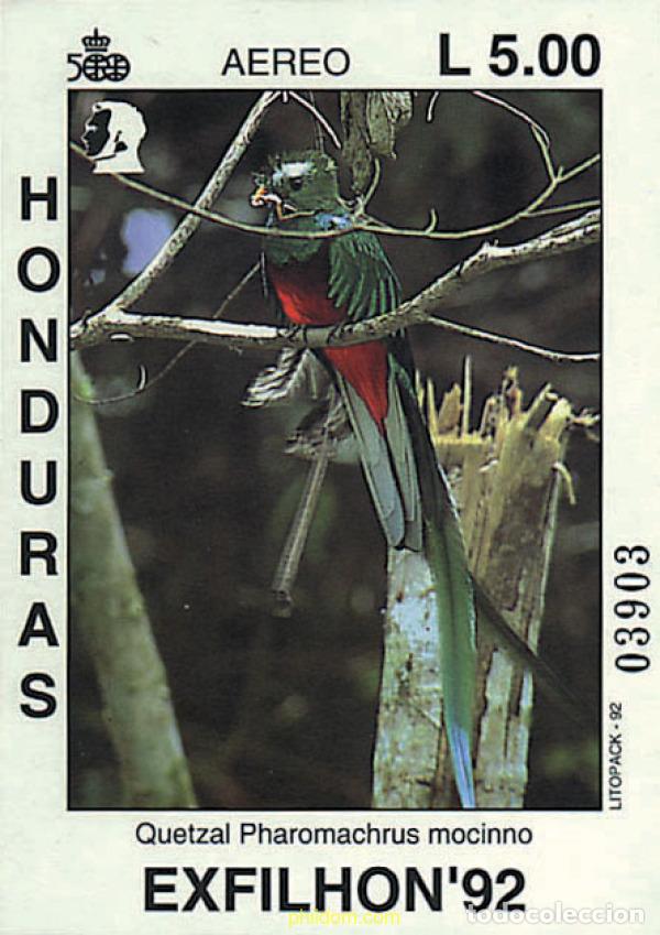 Sellos: 31329 MNH HONDURAS 1992 EXFILHON 92. EXPOSICION FILATELICA NACIONAL