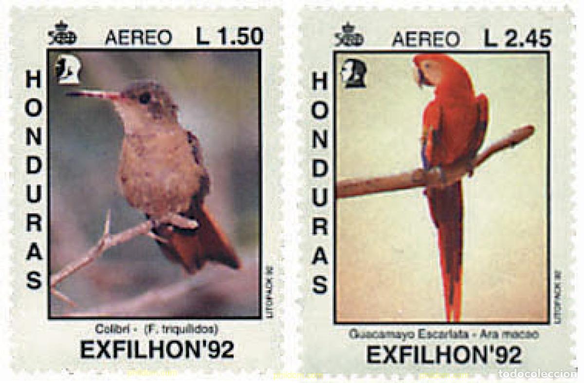 Sellos: 31328 MNH HONDURAS 1992 EXFILHON 92. EXPOSICION FILATELICA NACIONAL