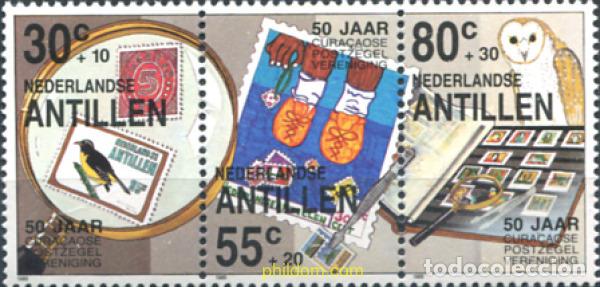 Sellos: 159087 MNH ANTILLAS HOLANDESAS 1989 50 ANIVERSARIO DEL CLUB FILATELICO DE CURA&Ccedil;AO