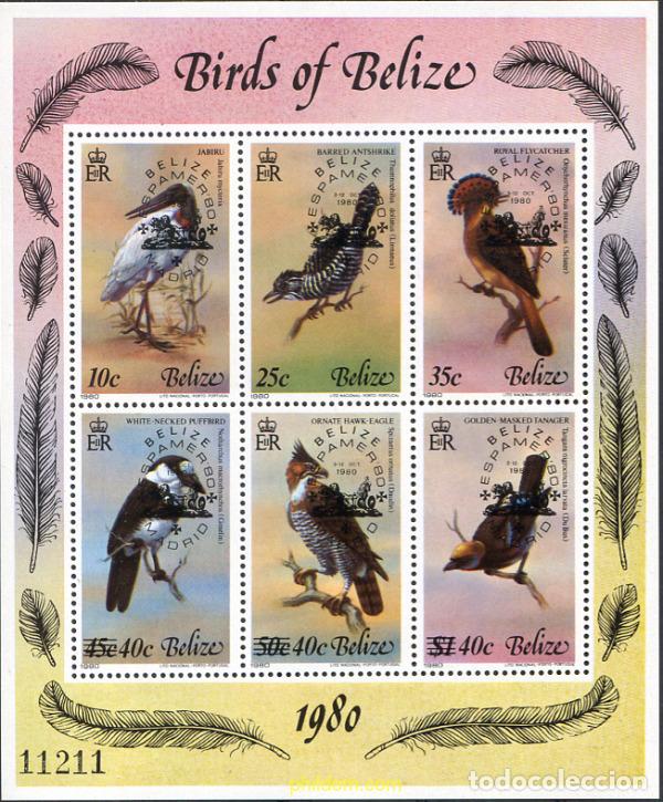 Sellos: 36158 MNH BELIZE 1980 ESPAMER 80. EXPOSICION FILATELICA INTERNACIONAL
