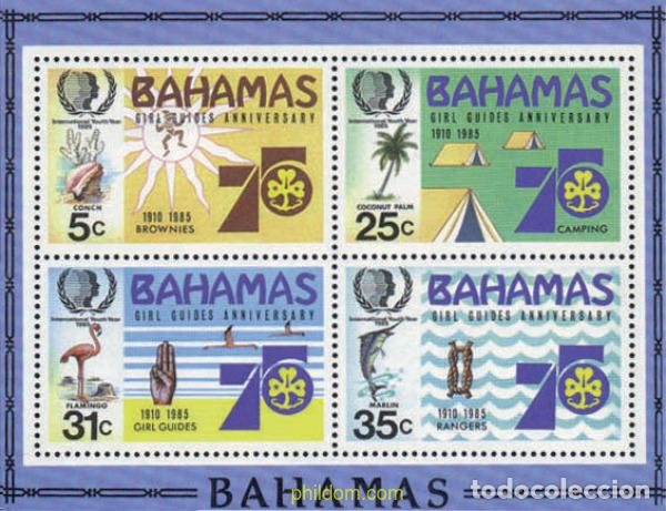 Sellos: 37948 MNH BAHAMAS 1985 75 ANIVERSARIO DEL ESCULTISMO