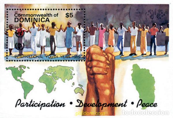 Sellos: 31751 MNH DOMINICA 1985 A&Ntilde;O INTERNACIONAL DE LA JUVENTUD