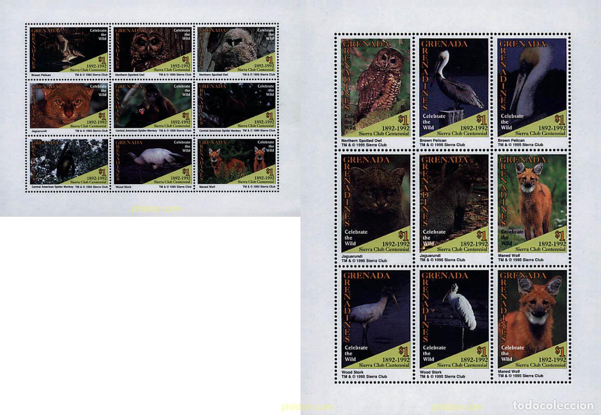 Sellos: 296674 MNH GRANADA GRANADINAS 1995 CENTENARIO DEL SIERRA CLUB