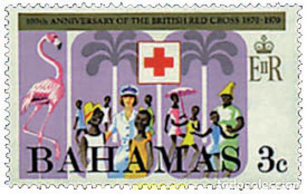 Sellos: 664009 MNH BAHAMAS 1970 CENTENARIO DE LA CRUZ ROJA