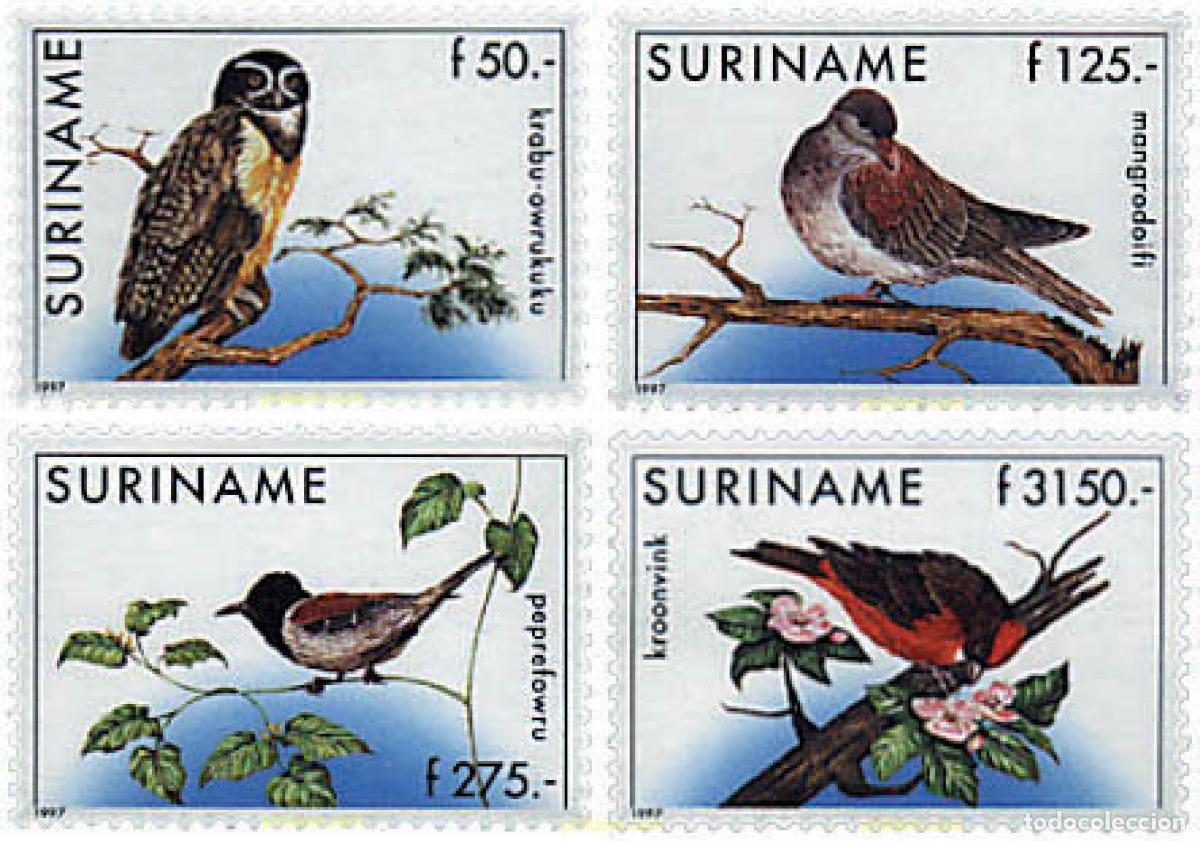 Sellos: 76981 MNH SURINAM 1997 AVES