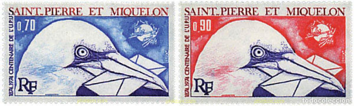 Sellos: 36943 MNH SAN PEDRO Y MIQUELON 1974 CENTENARIO DE LA UNION POSTAL UNIVERSAL
