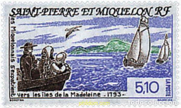 Sellos: 36932 MNH SAN PEDRO Y MIQUELON 1993 BICENTENARIO DEL EXODO A LAS ISLAS DE LA MAGDALENA