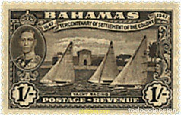 Stamps: 624194 HINGED BAHAMAS 1948 3 CENTENARIO DEL ESTATUTO COLONIAL