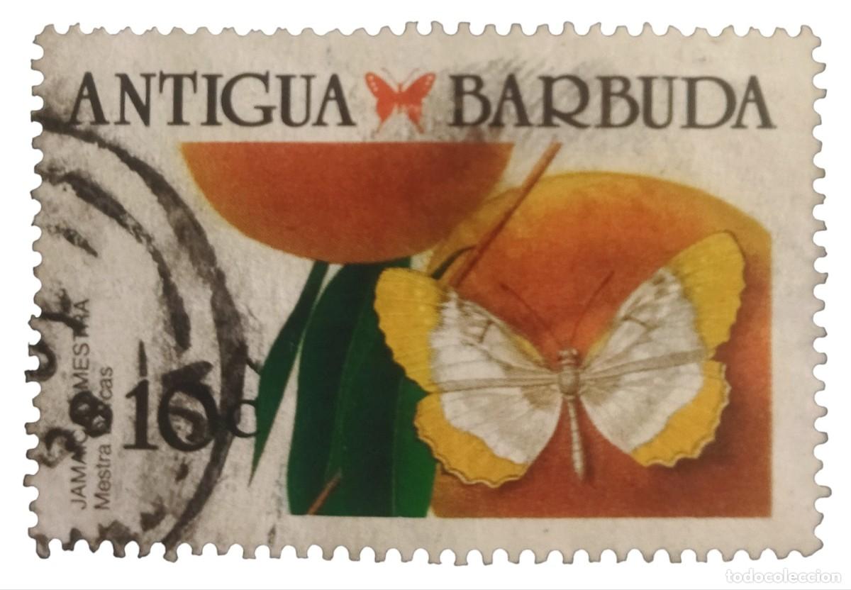 Sellos: ANTIGUA Y BARBUDA 1988 Mariposas del Caribe. USADO