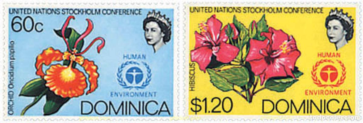 Sellos: 293707 MNH DOMINICA 1972 CONFERENCIA DE LAS NACIONES UNIDAS SOBRE EL MEDIO AMBIENTE