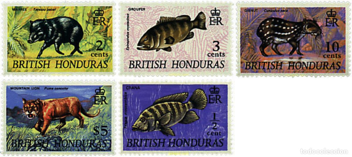 Sellos: 657265 MNH HONDURAS BRITANICA 1968 VIDA SALVAJE